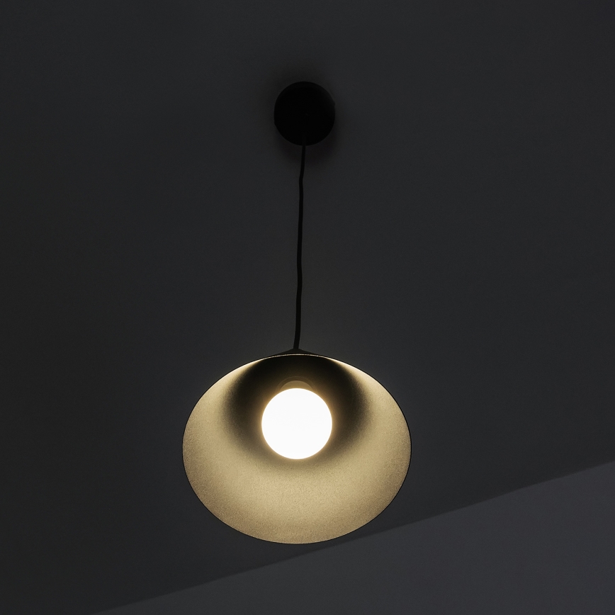 Takpendel ETNA II med sladd 1xE27/15W/230V Ø 18,5 cm svart