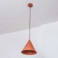 Takpendel ETNA med sladd 1xE27/15W/230V Ø 18,5 cm orange