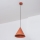 Takpendel ETNA med sladd 1xE27/15W/230V Ø 18,5 cm orange
