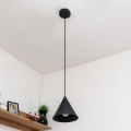 Takpendel ETNA med sladd 1xE27/15W/230V Ø 18,5 cm svart