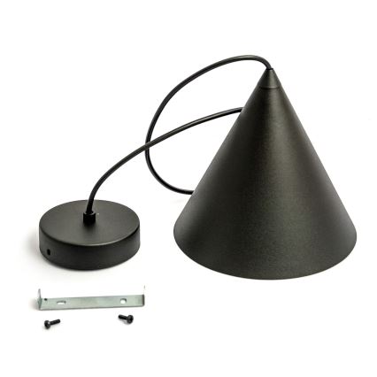 Takpendel ETNA med sladd 1xE27/15W/230V Ø 18,5 cm svart