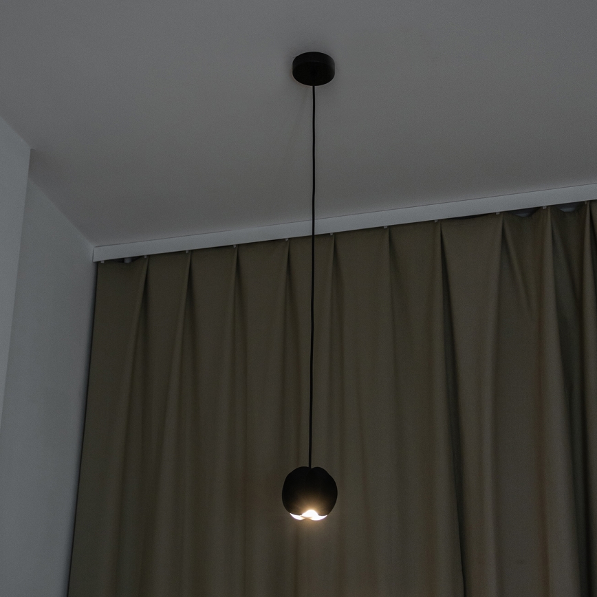 Takpendel GAMBIT med kabel 1xGU10/10W/230V svart