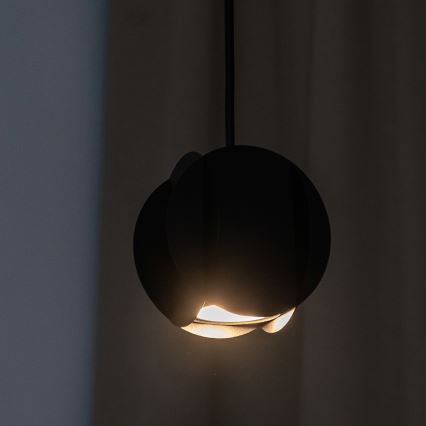 Takpendel GAMBIT med kabel 1xGU10/10W/230V svart
