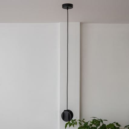 Takpendel GAMBIT med kabel 1xGU10/10W/230V svart