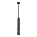Takpendel med kabel JOKER 1xGU10/25W/230V grön/guld