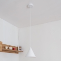 Takpendel med sladd ETNA 1xE27/15W/230V Ø 18,5 cm vit