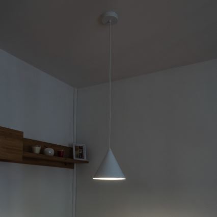 Takpendel med sladd ETNA 1xE27/15W/230V Ø 18,5 cm vit