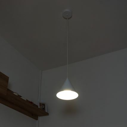 Takpendel med sladd ETNA 1xE27/15W/230V Ø 18,5 cm vit