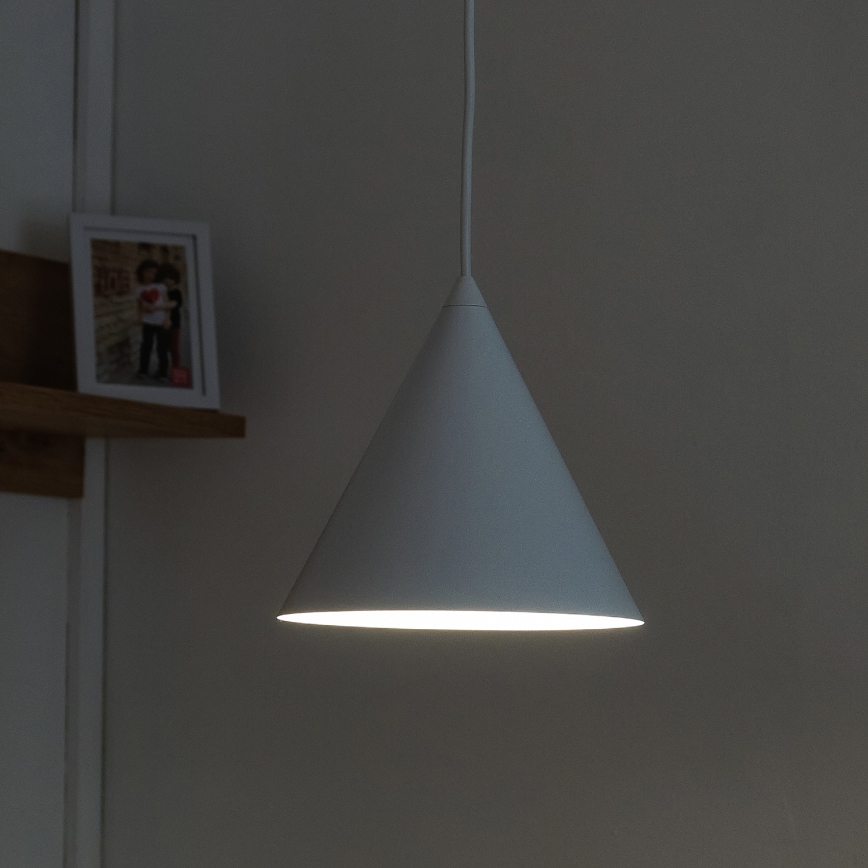 Takpendel med sladd ETNA 1xE27/15W/230V Ø 18,5 cm vit