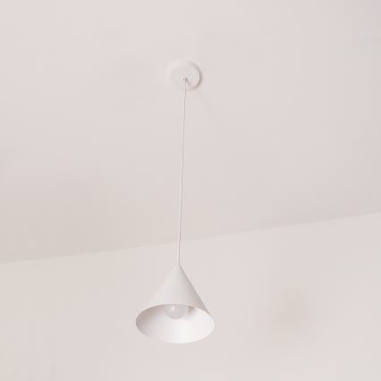 Takpendel med sladd ETNA 1xE27/15W/230V Ø 18,5 cm vit