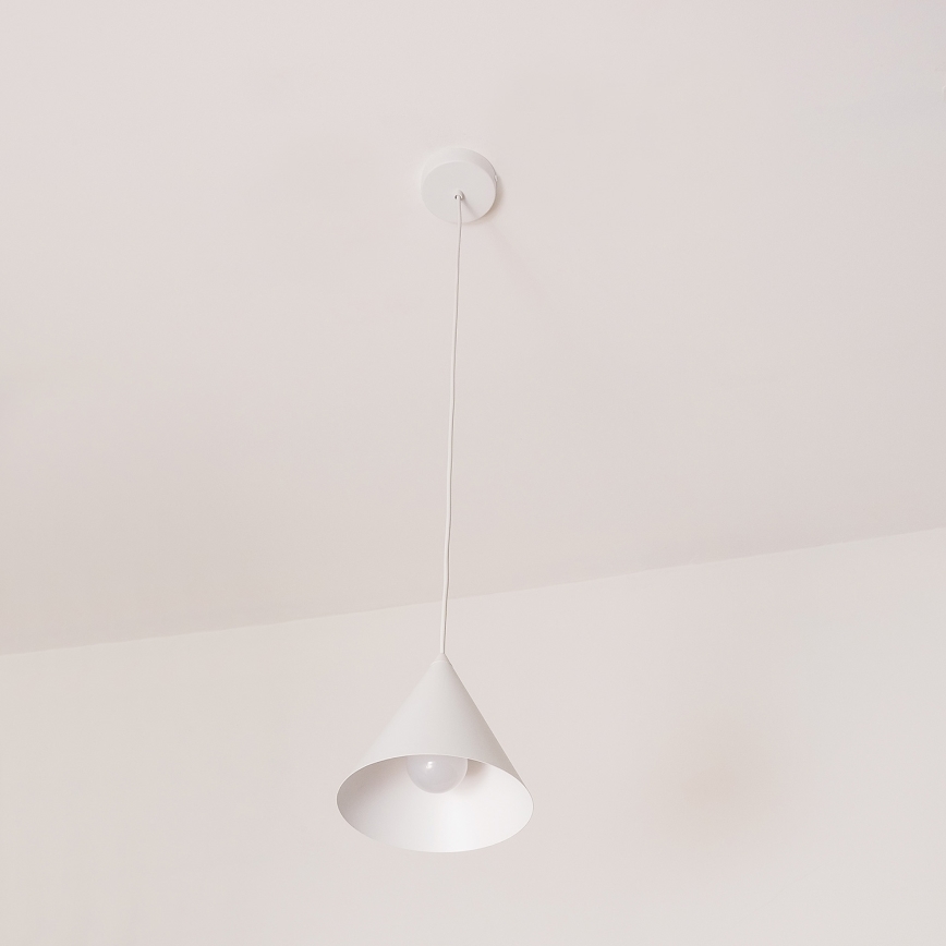Takpendel med sladd ETNA 1xE27/15W/230V Ø 18,5 cm vit