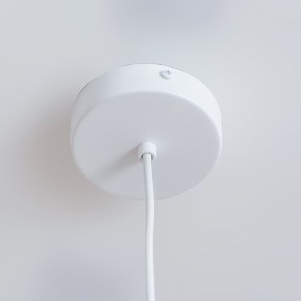 Takpendel med sladd ETNA 1xE27/15W/230V Ø 18,5 cm vit