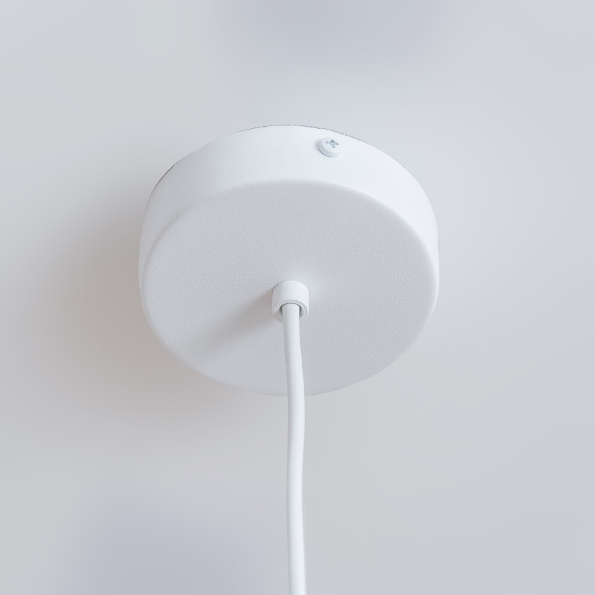 Takpendel med sladd ETNA 1xE27/15W/230V Ø 18,5 cm vit