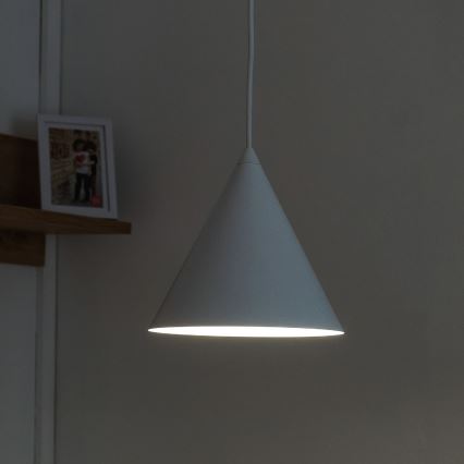 Takpendel med sladd ETNA II 1xE27/15W/230V Ø 18,5 cm vit