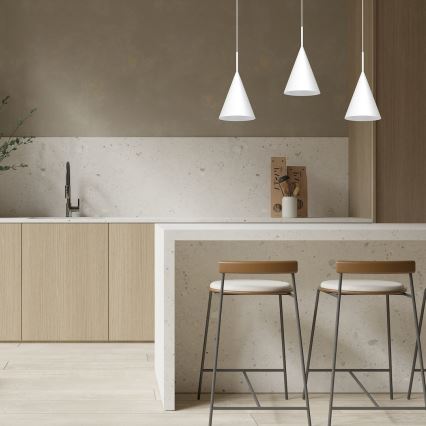 Takpendel med vajer CAPITAL 1xGX53/15W/230V, Ø 17 cm, vit