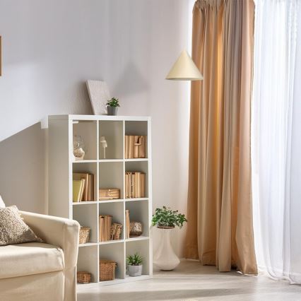 Takpendel på kabel CAPITAL, 1xGX53/15W/230V, Ø 32 cm, krämvit