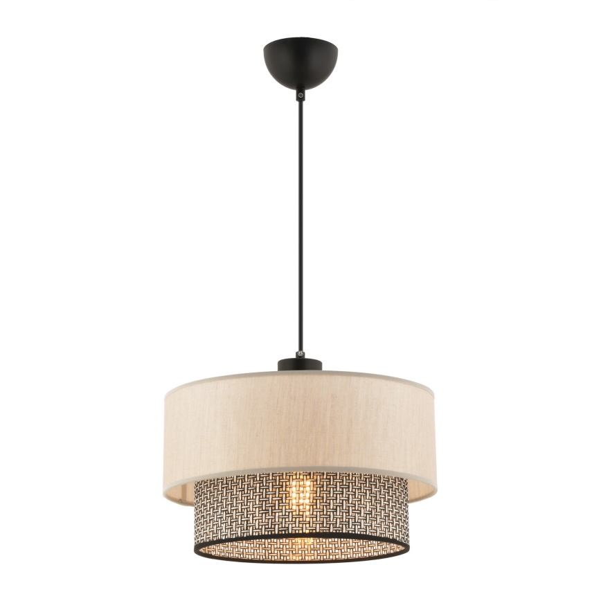 Takpendel på kabel ECHO 1xE27/60W/230V beige/grå