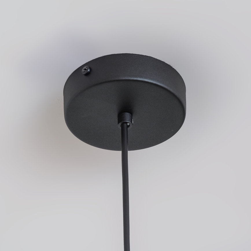 Takpendel på sladd ETNA II 1xE27/15W/230V Ø 25 cm svart