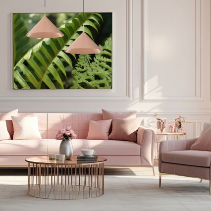 Takpendel på vajer CAPITAL 1xGX53/15W/230V Ø 46 cm roséguld