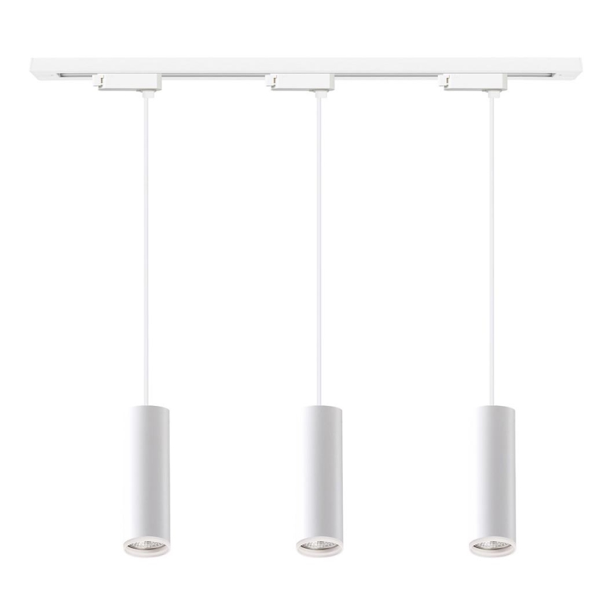 Takpendel på vajer i skensystemet PIPE 3xGU10/10W/230V vit