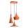 Takpendel TOM 3xE27/40W/230V orange