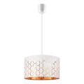 Takpendel ULLE med sladd 1xE27/15W/230V, vit