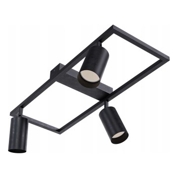 Takspot 3xGU10/30W/230V svart