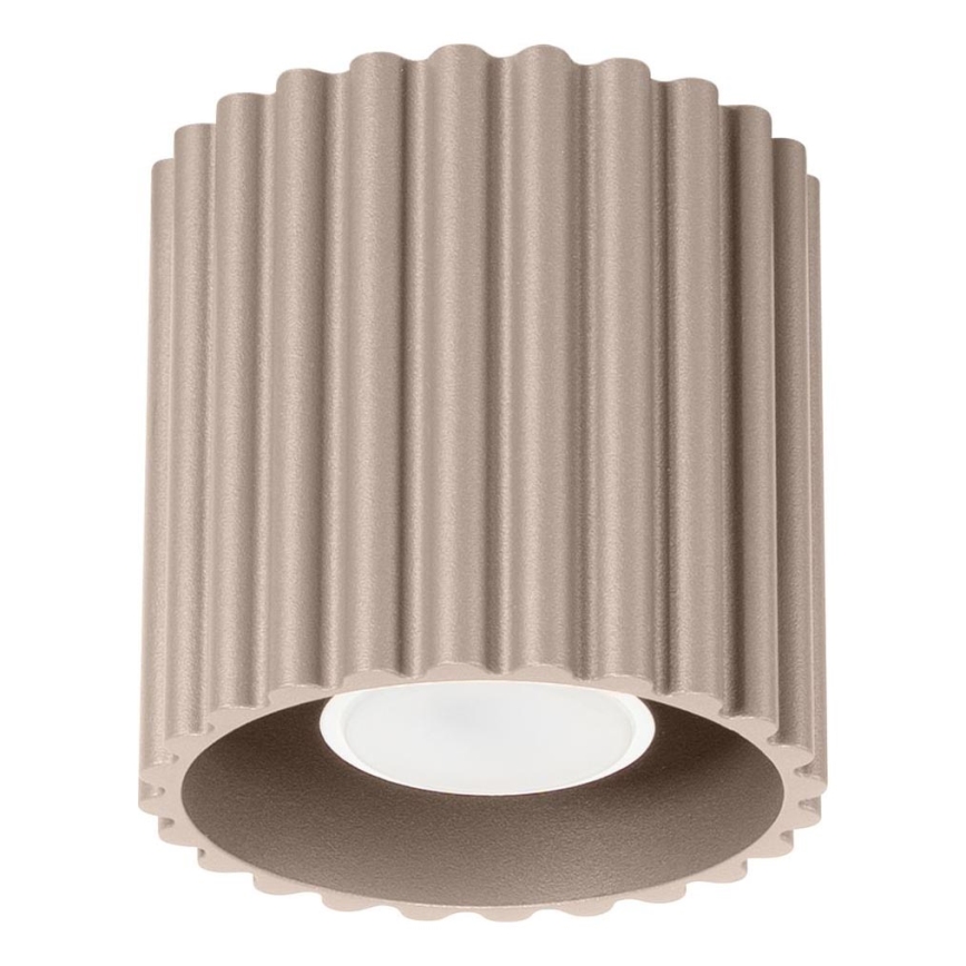 Takspot AURA 1xGU10/10W/230V Ø 10 cm taupe