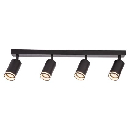 Takspot PIPE 4xGU10/10W/230V svart