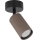 Takspot TUNE 1xGU10/10W/230V svart/brun