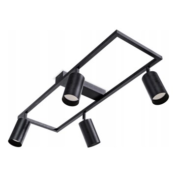 Takspotlight 4xGU10/30W/230V svart