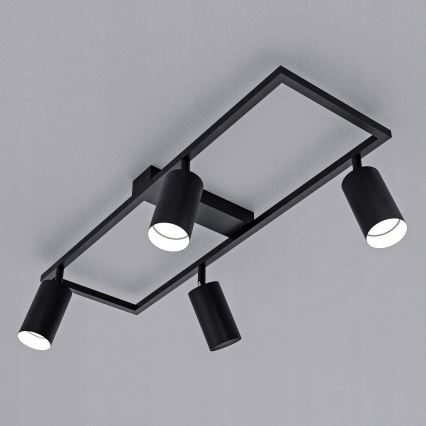 Takspotlight 4xGU10/30W/230V svart