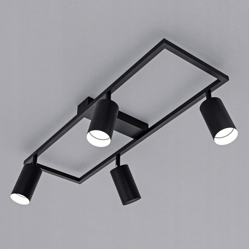 Takspotlight 4xGU10/30W/230V svart