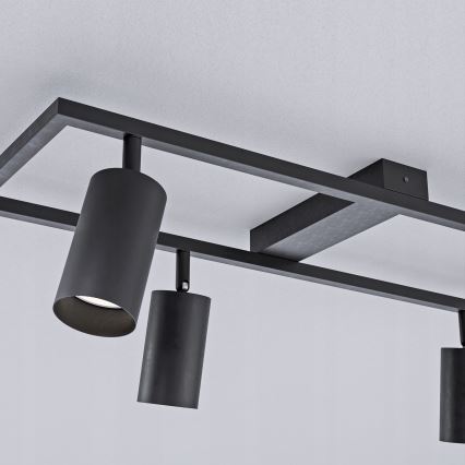 Takspotlight 4xGU10/30W/230V svart