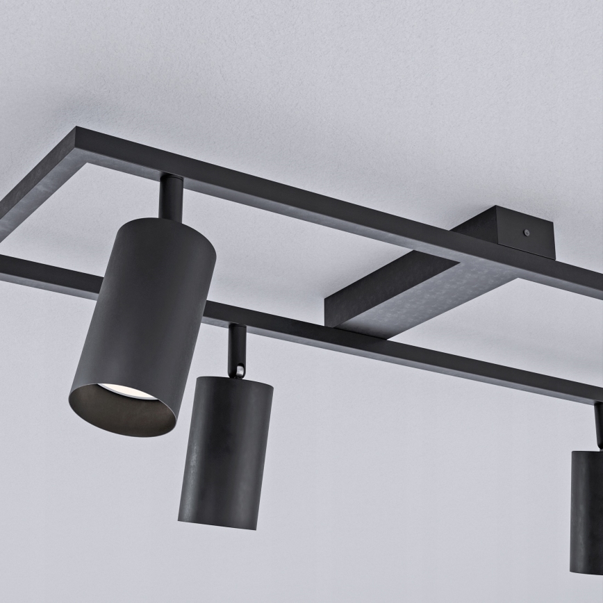 Takspotlight 4xGU10/30W/230V svart