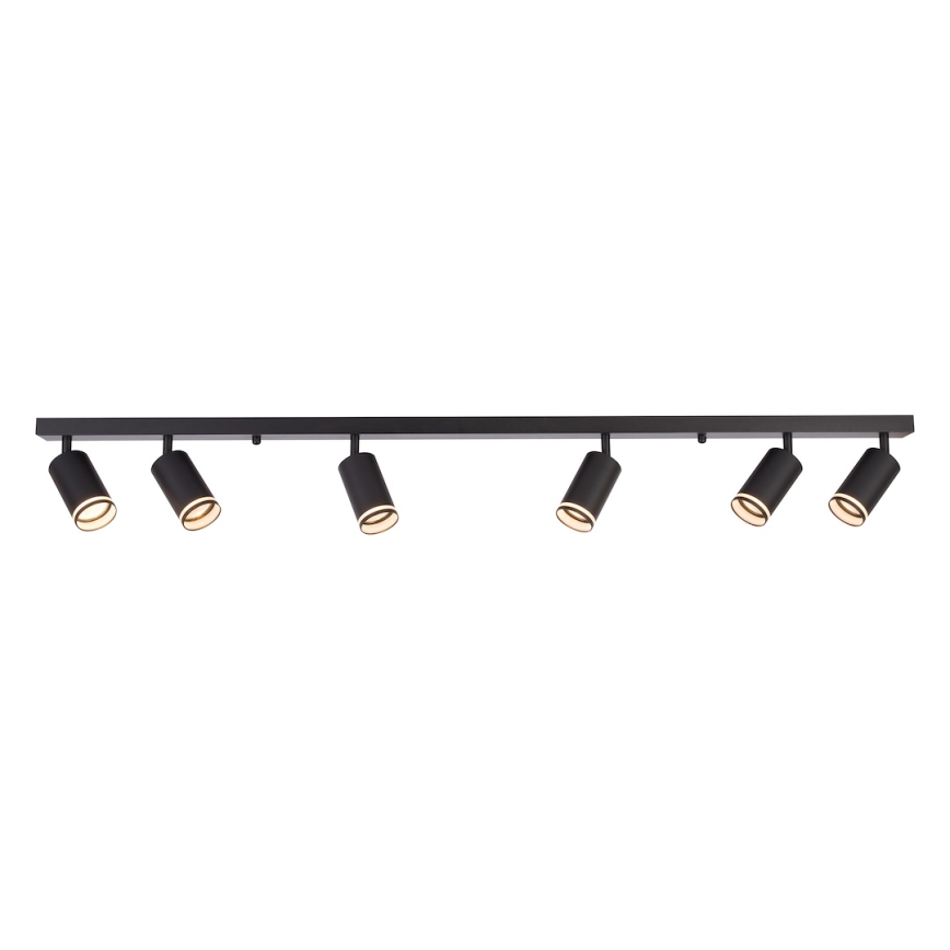 Takspotlight PIPE 6xGU10/10W/230V svart