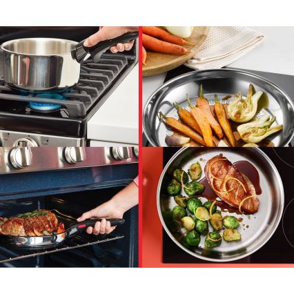 Tefal - 6-delars kastrullset INGENIO COOK i rostfritt stål