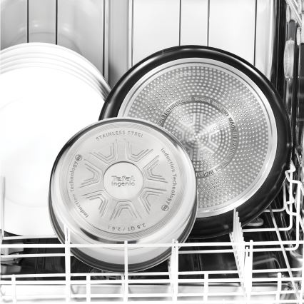 Tefal - 6-delars kastrullset INGENIO COOK i rostfritt stål