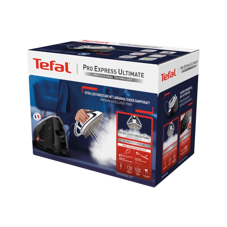 Tefal - ånggenerator EXPREEE ULTIMATE 2600W/230V svart/vit