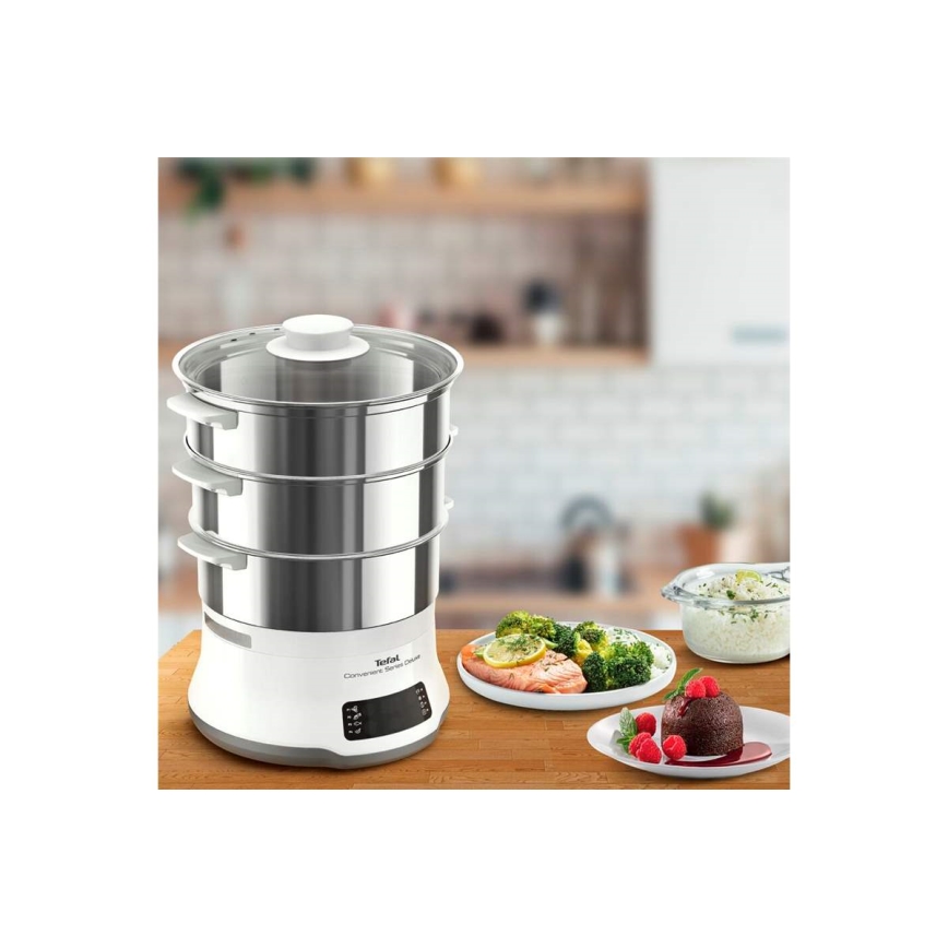 Tefal - Ånggryta CONVENIENT SERIES DELUXE 9l 900W/230V rostfri
