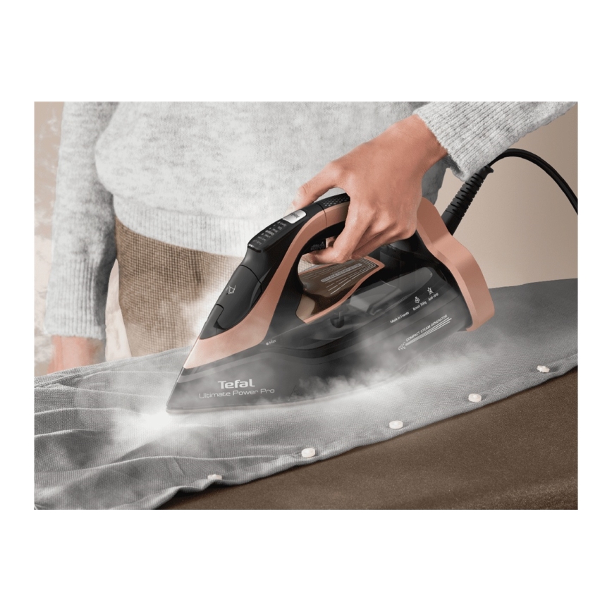 Tefal - Ångstrykjärn ULTIMATE POWER 3200W/230V koppar/svart