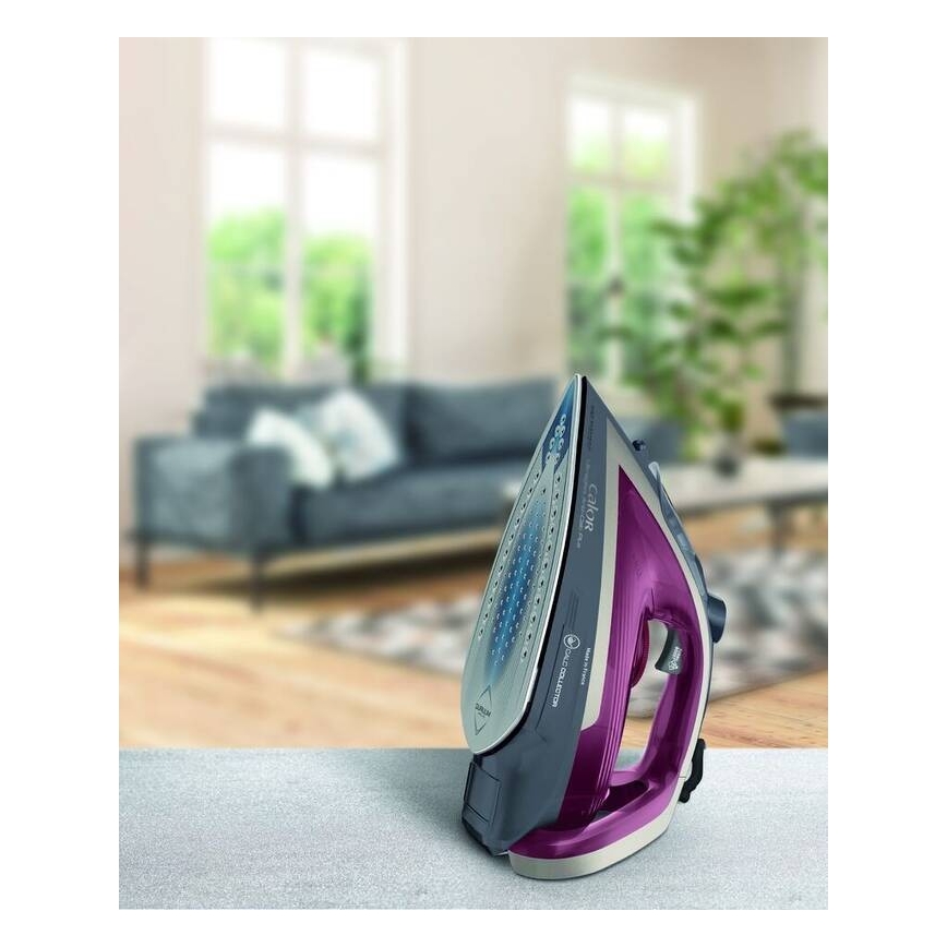 Tefal - Ångstrykjärn ULTRAGLISS PLUS 2800W/230V vinröd/grå