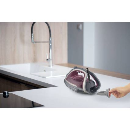 Tefal - Ångstrykjärn ULTRAGLISS PLUS 2800W/230V vinröd/grå