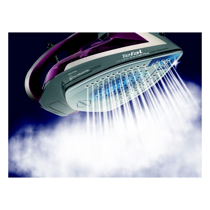Tefal - Ångstrykjärn ULTRAGLISS PLUS 2800W/230V vinröd/grå