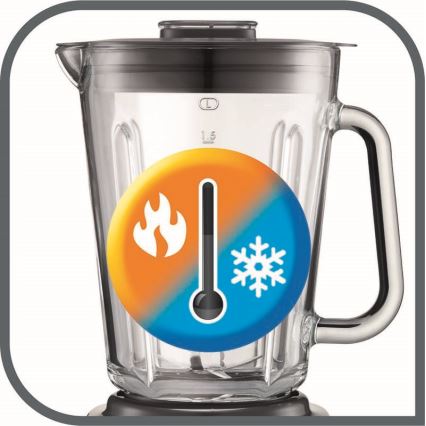 Tefal - Bordsmixer 2 l PERFECTMIX+ 1200W/230V matt krom/svart