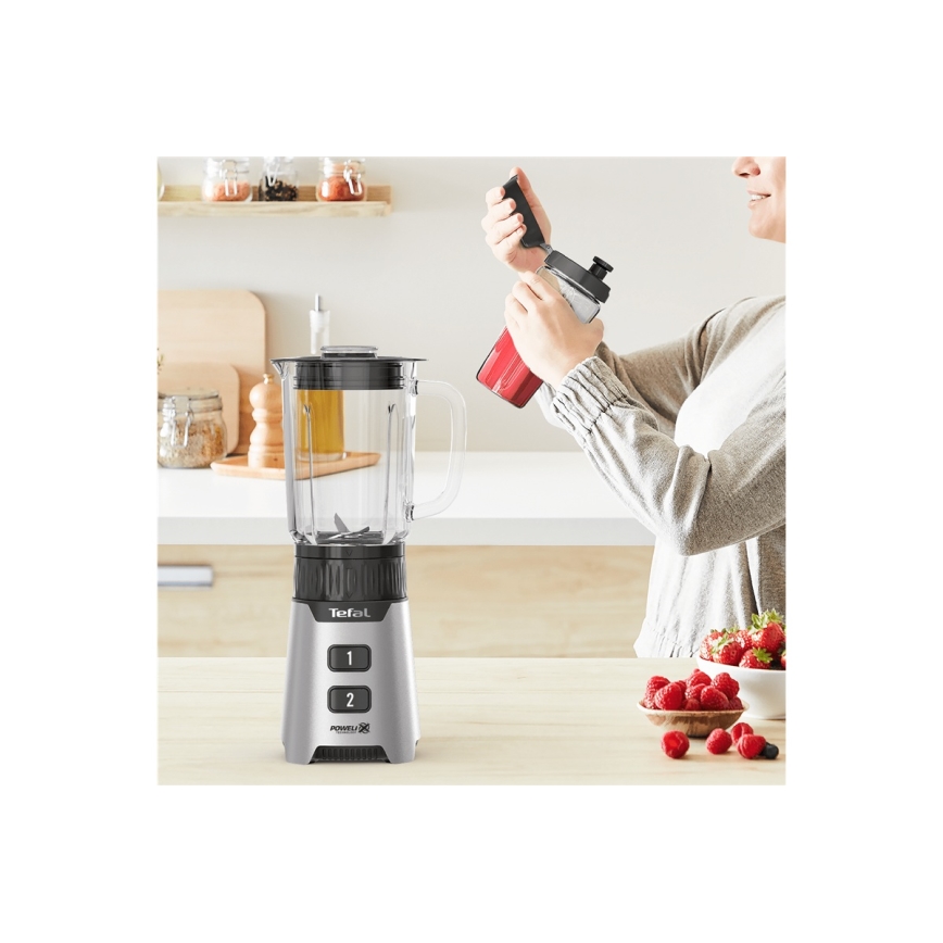 Tefal - Bordsmixer BLENDFORCE 400W/230V rostfri/svart