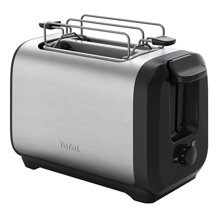 Tefal - Brödrost för två skivor SUBITO 1300W/230V svart/rostfri