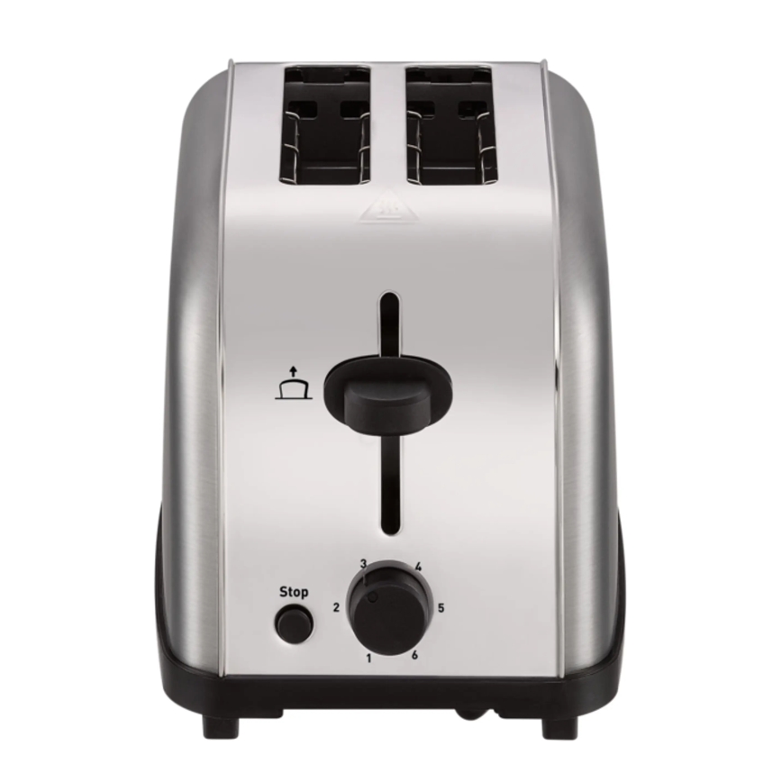 Tefal - Brödrost för två skivor ULTRA MINI 700W/230V matt krom