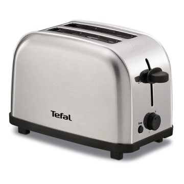 Tefal - Brödrost för två skivor ULTRA MINI 700W/230V matt krom