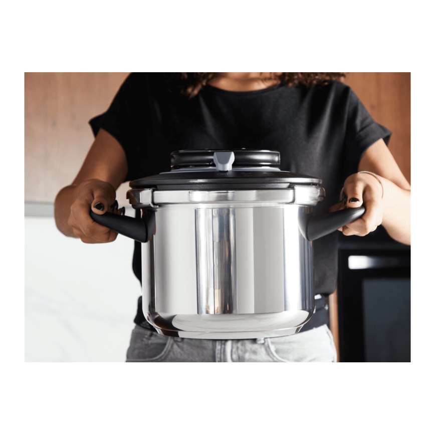 Tefal - Tryckkokare 4,5 l CLIPSO+ CHEF rostfritt stål